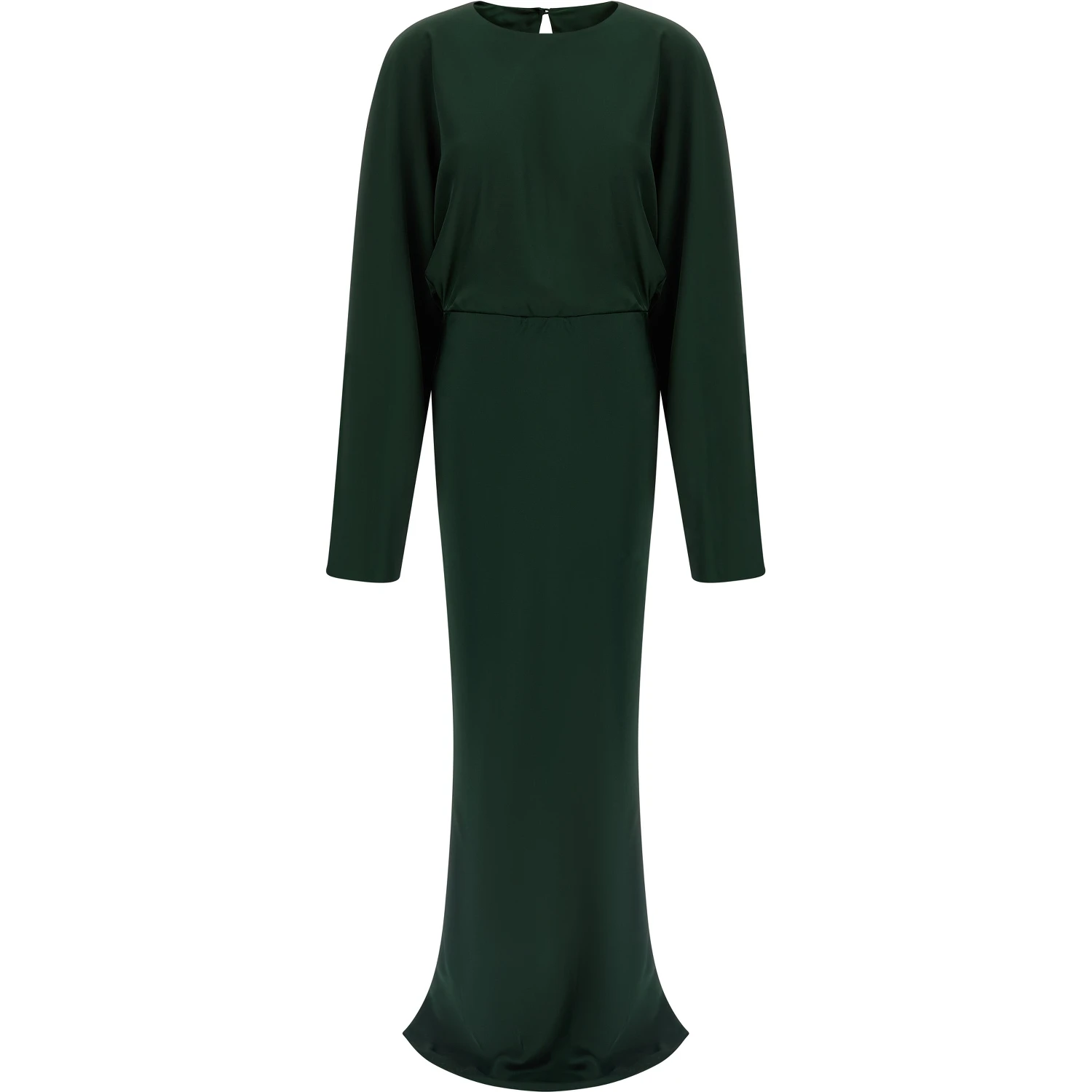 Bicolor Polyester Long Dress