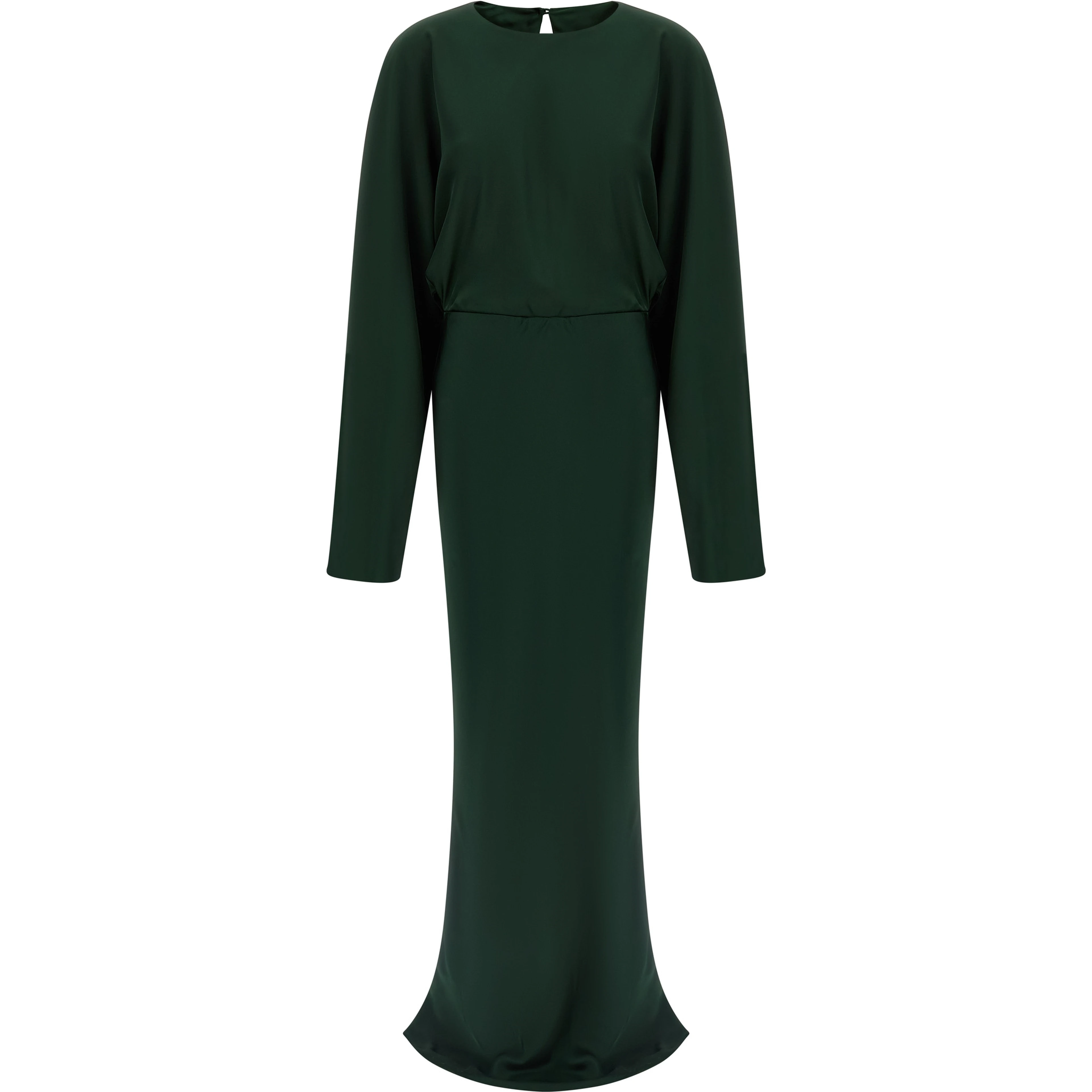 Bicolor Polyester Long Dress