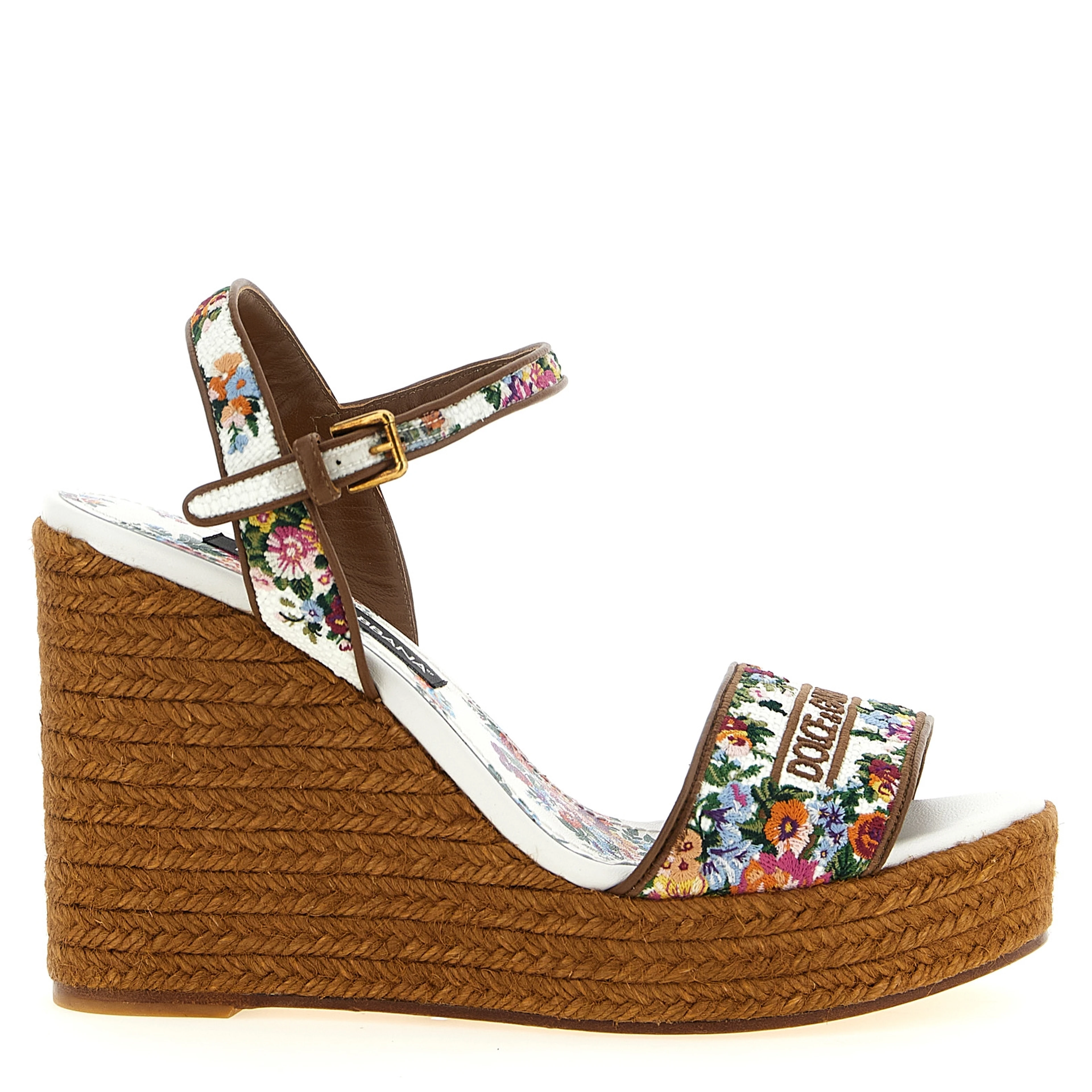 Multicolor Polyamide Wedge Sandals