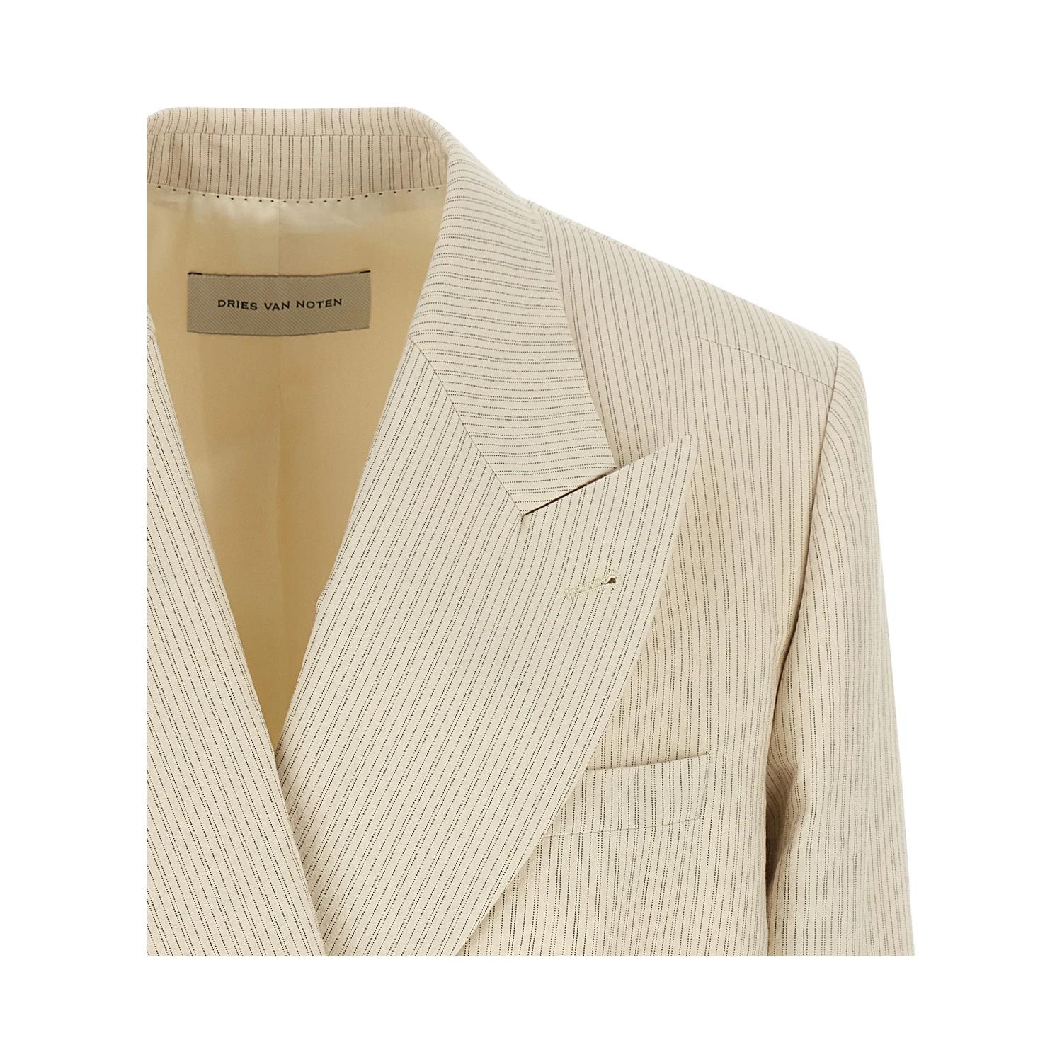 Beige Cotton Blazer