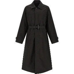 Black Polyester Coat
