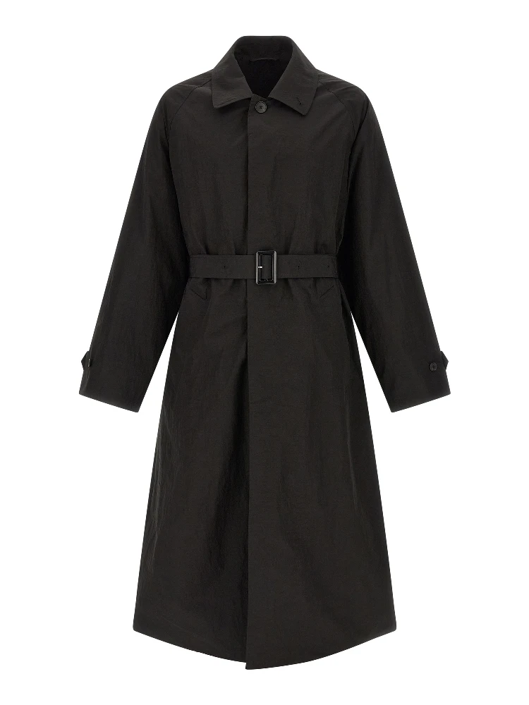 Black Polyester Coat