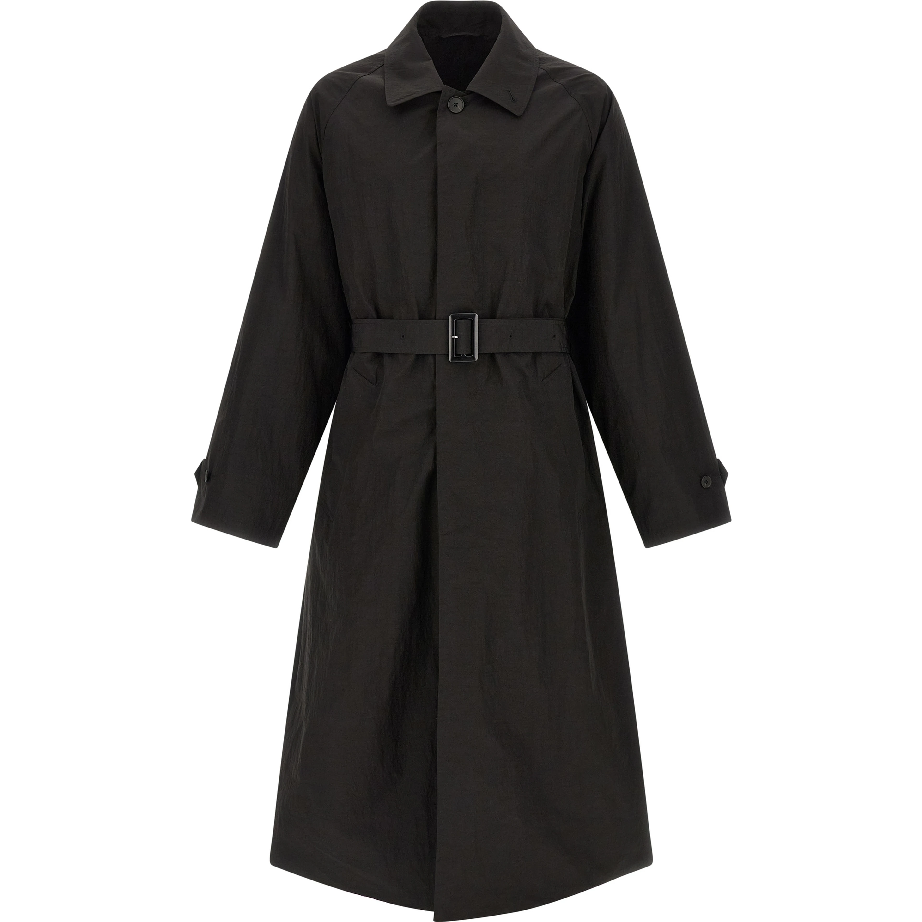Black Polyester Coat