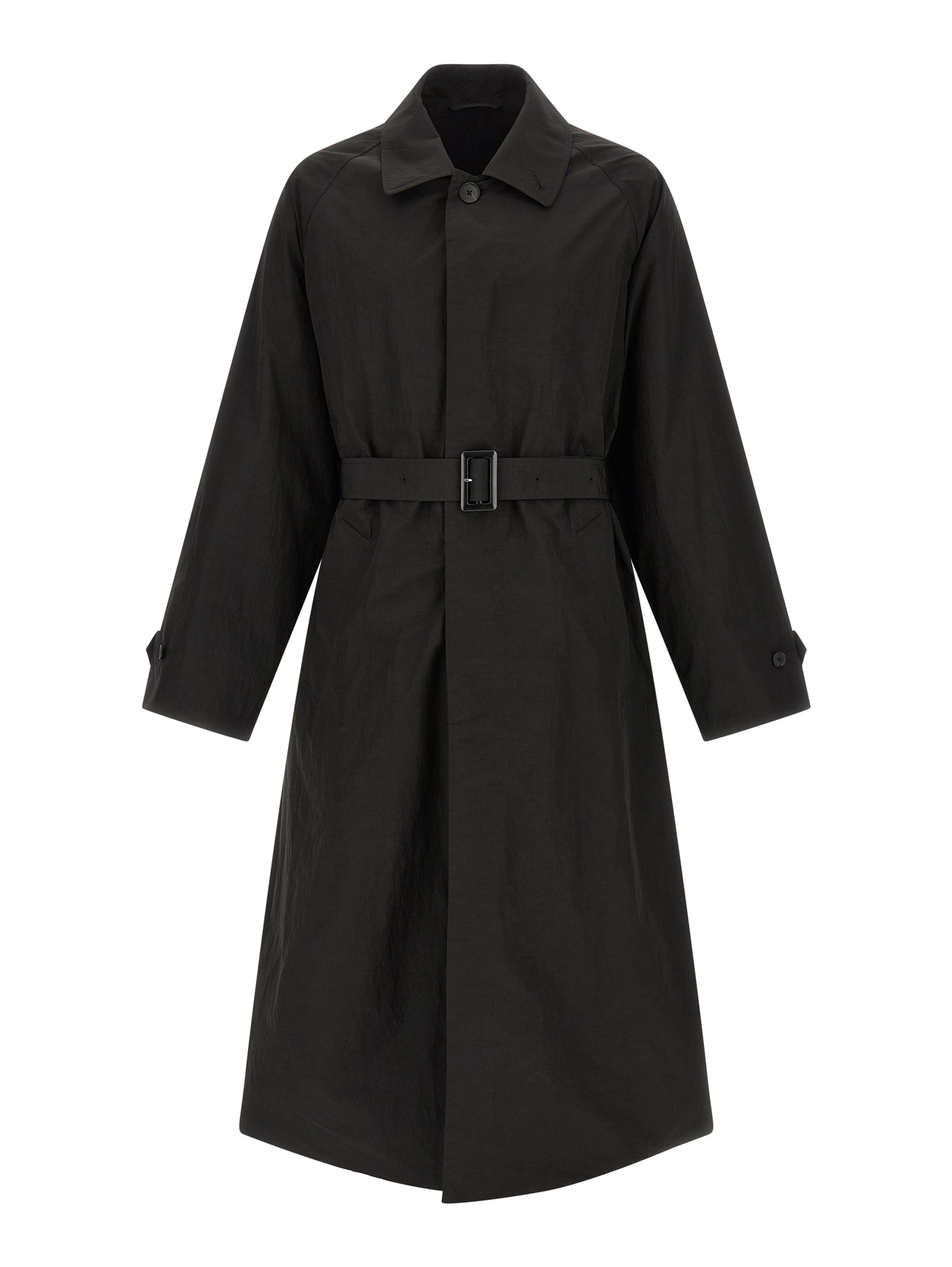Black Polyester Coat