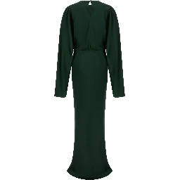 Bicolor Polyester Long Dress