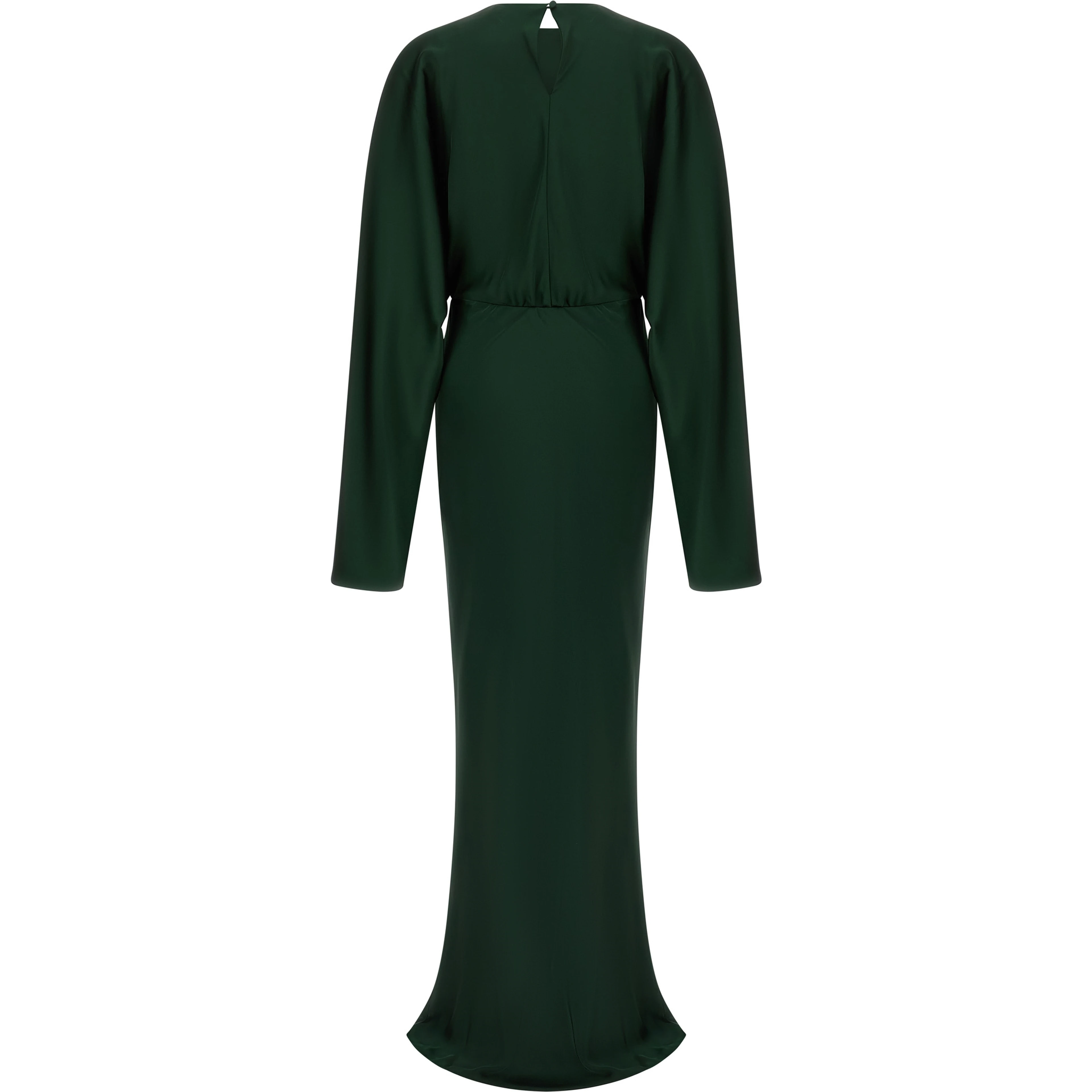Bicolor Polyester Long Dress