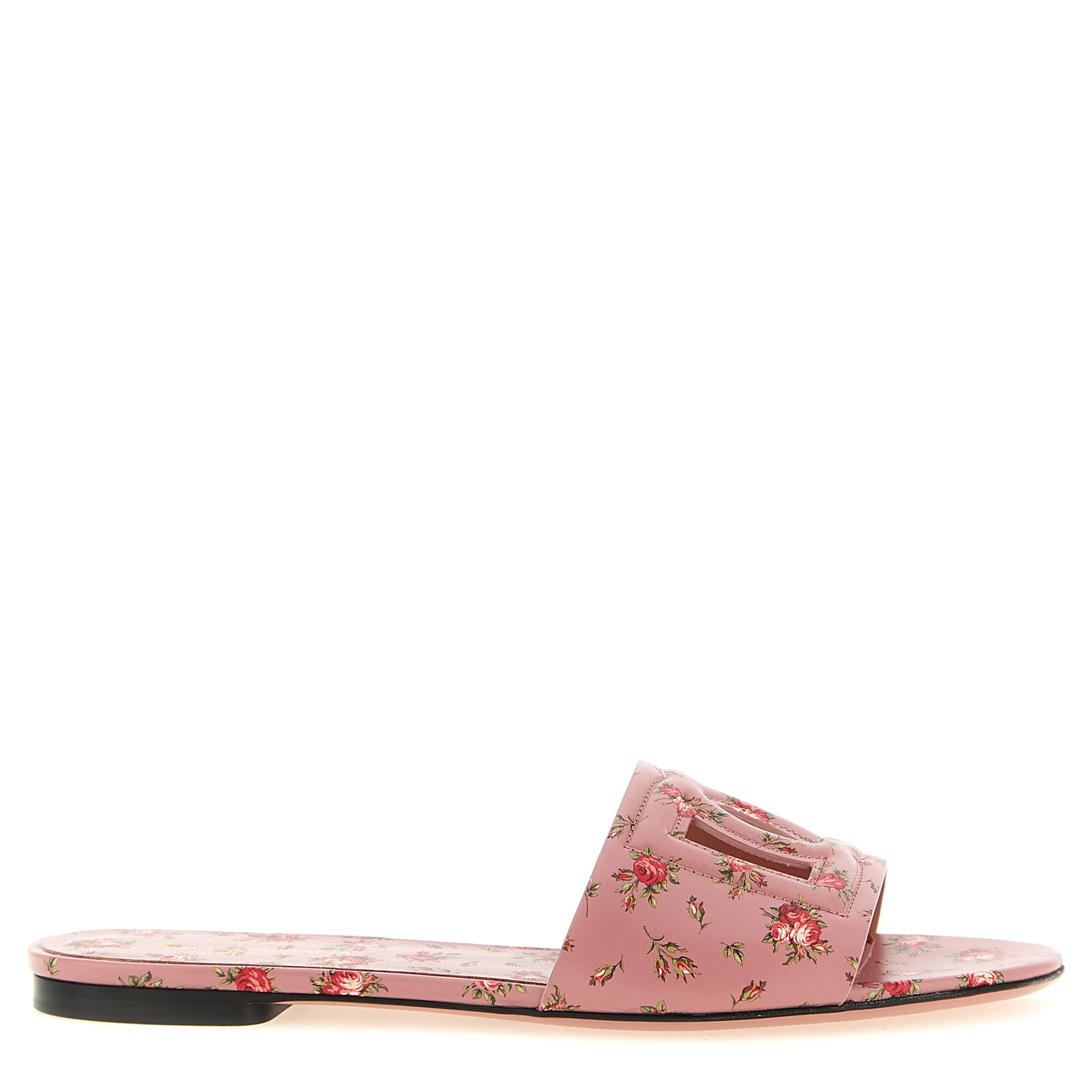 Multicolor Calfskin Slides