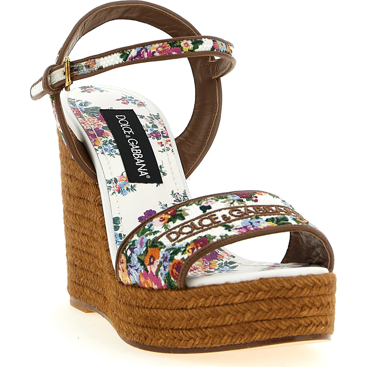 Multicolor Polyamide Wedge Sandals