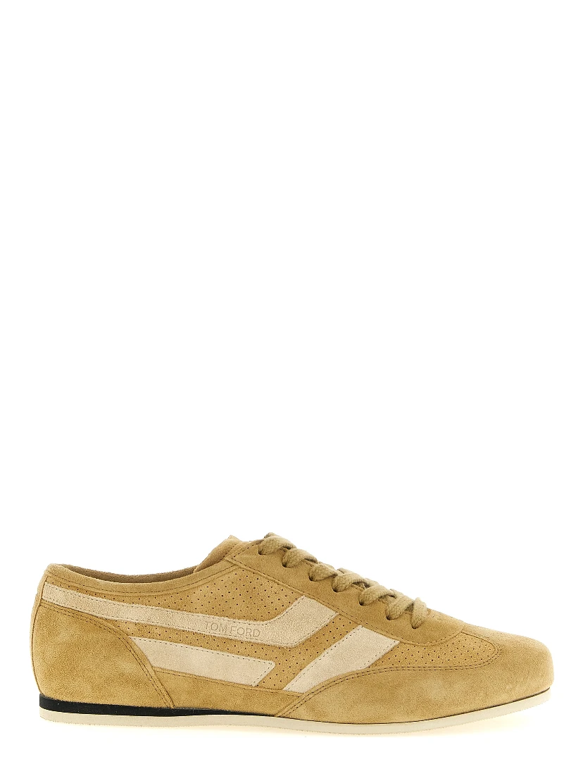 Beige Calfskin Sneakers