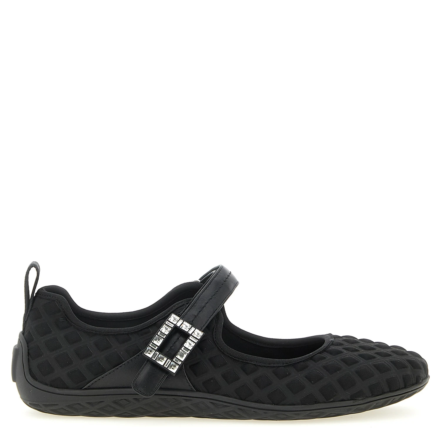 Black Polyamide Ballet Flats