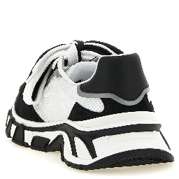 Bicolor Polyester Athletic Sneakers
