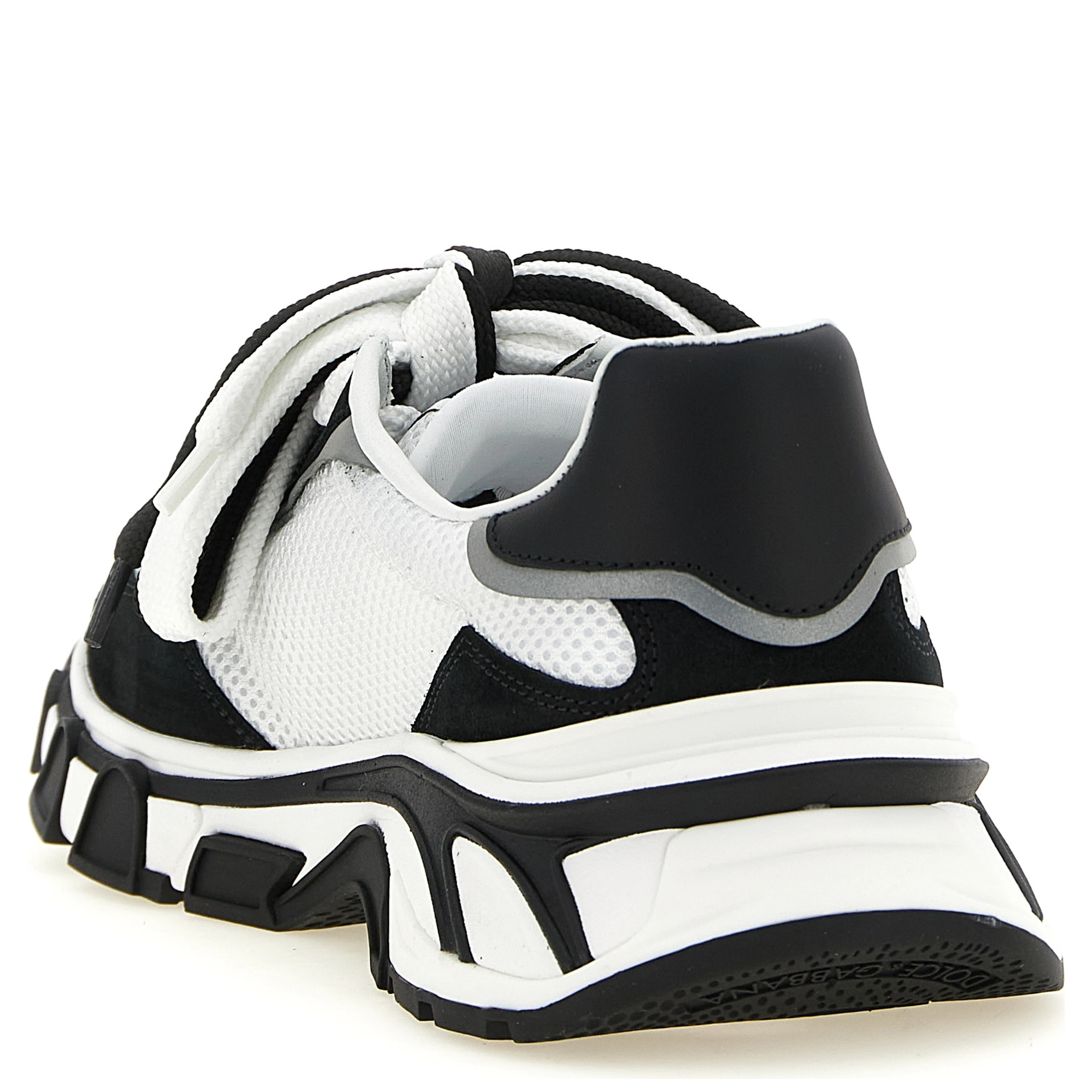 Bicolor Polyester Athletic Sneakers