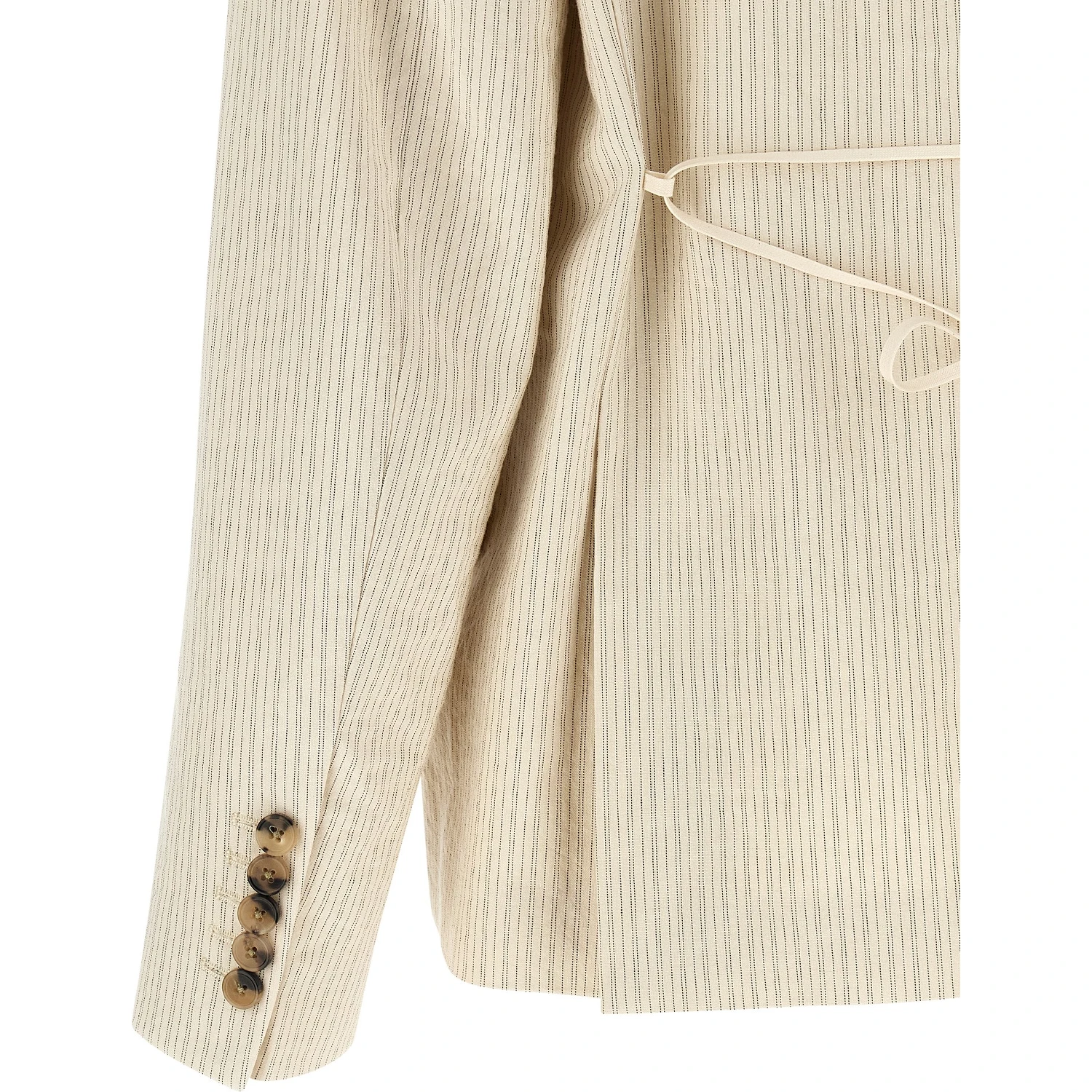 Beige Cotton Blazer