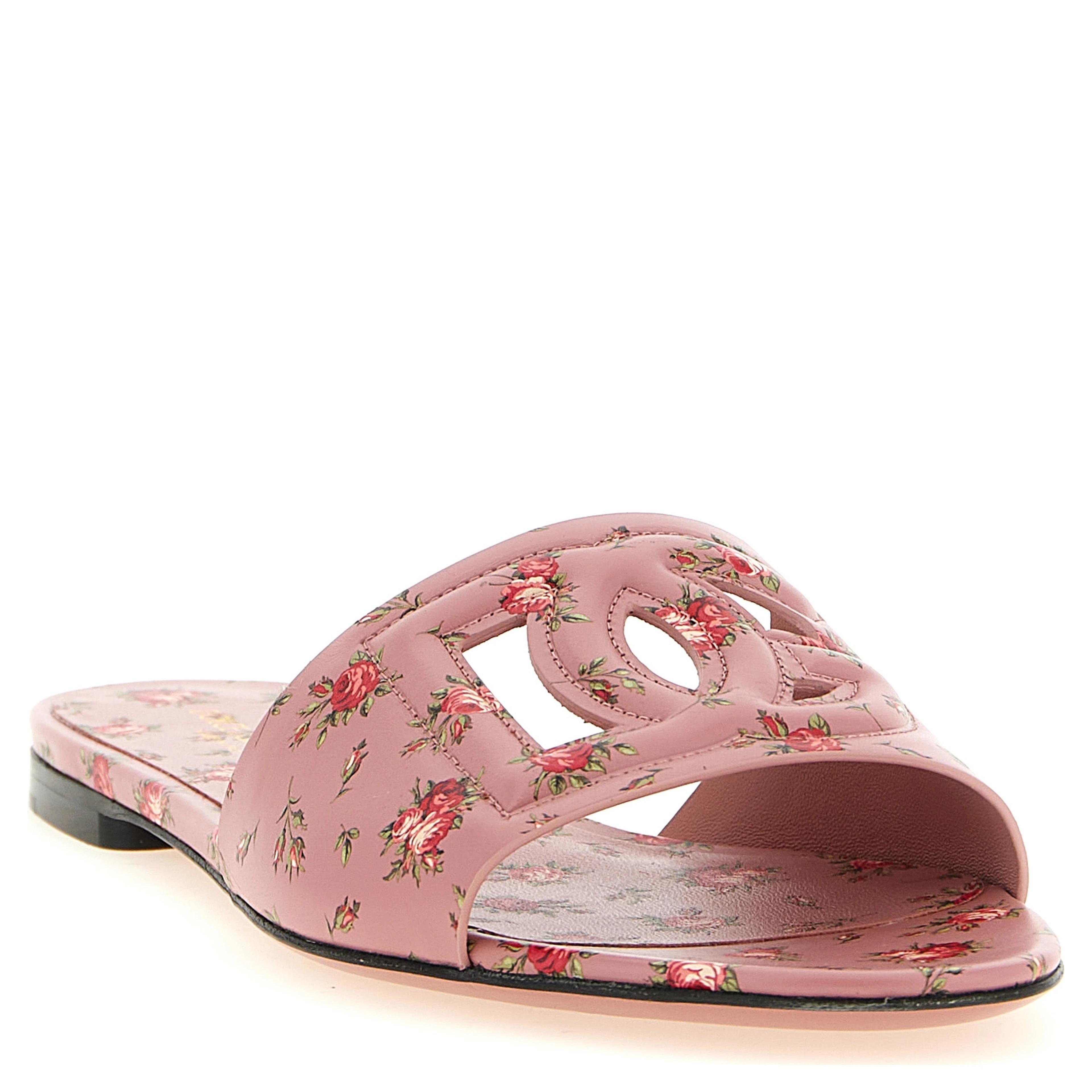 Multicolor Calfskin Slides