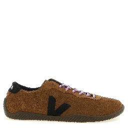 Brown Calfskin Low Top Sneakers