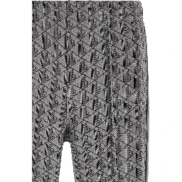 Gray Polyester Joggers (Workout Pants)