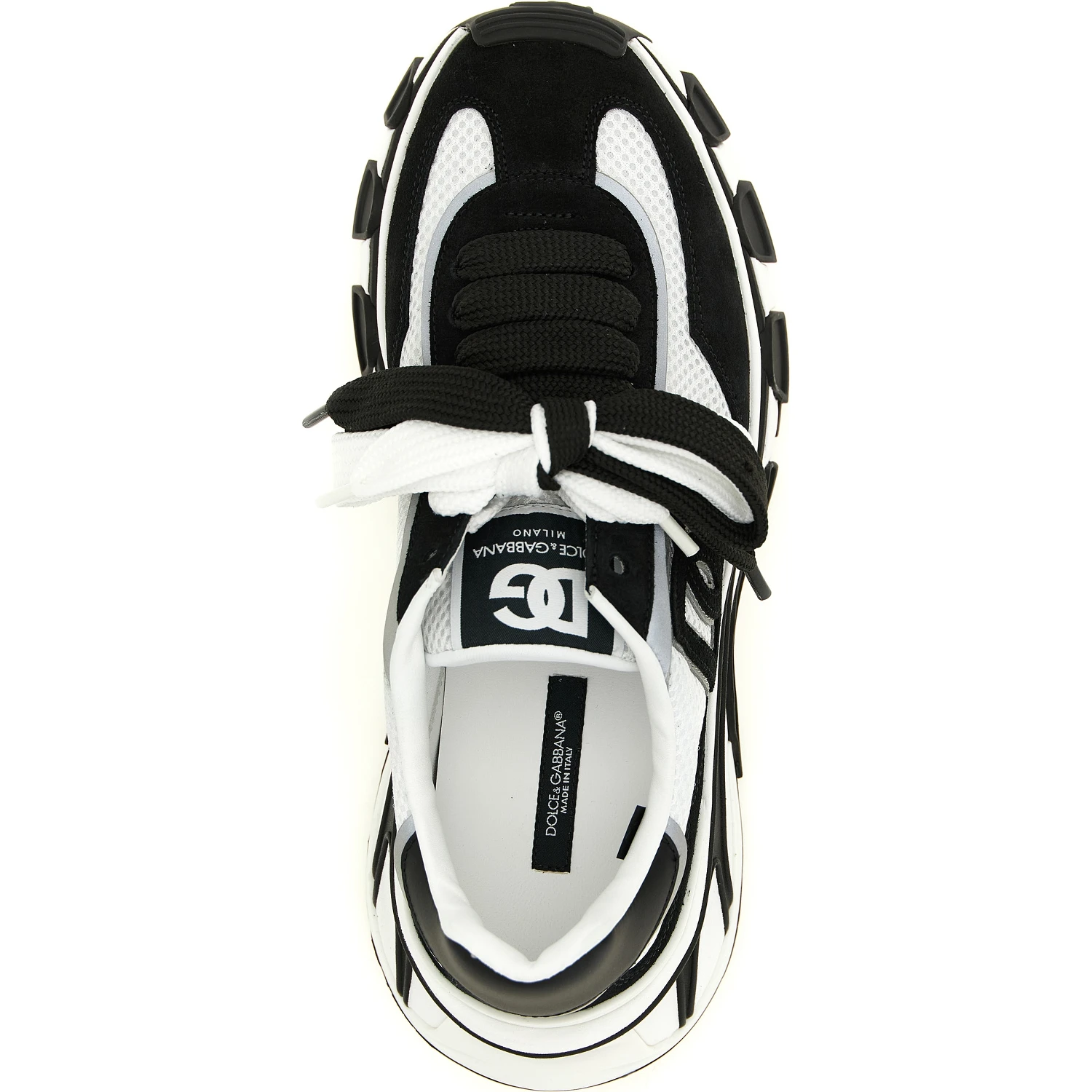 Bicolor Polyester Athletic Sneakers