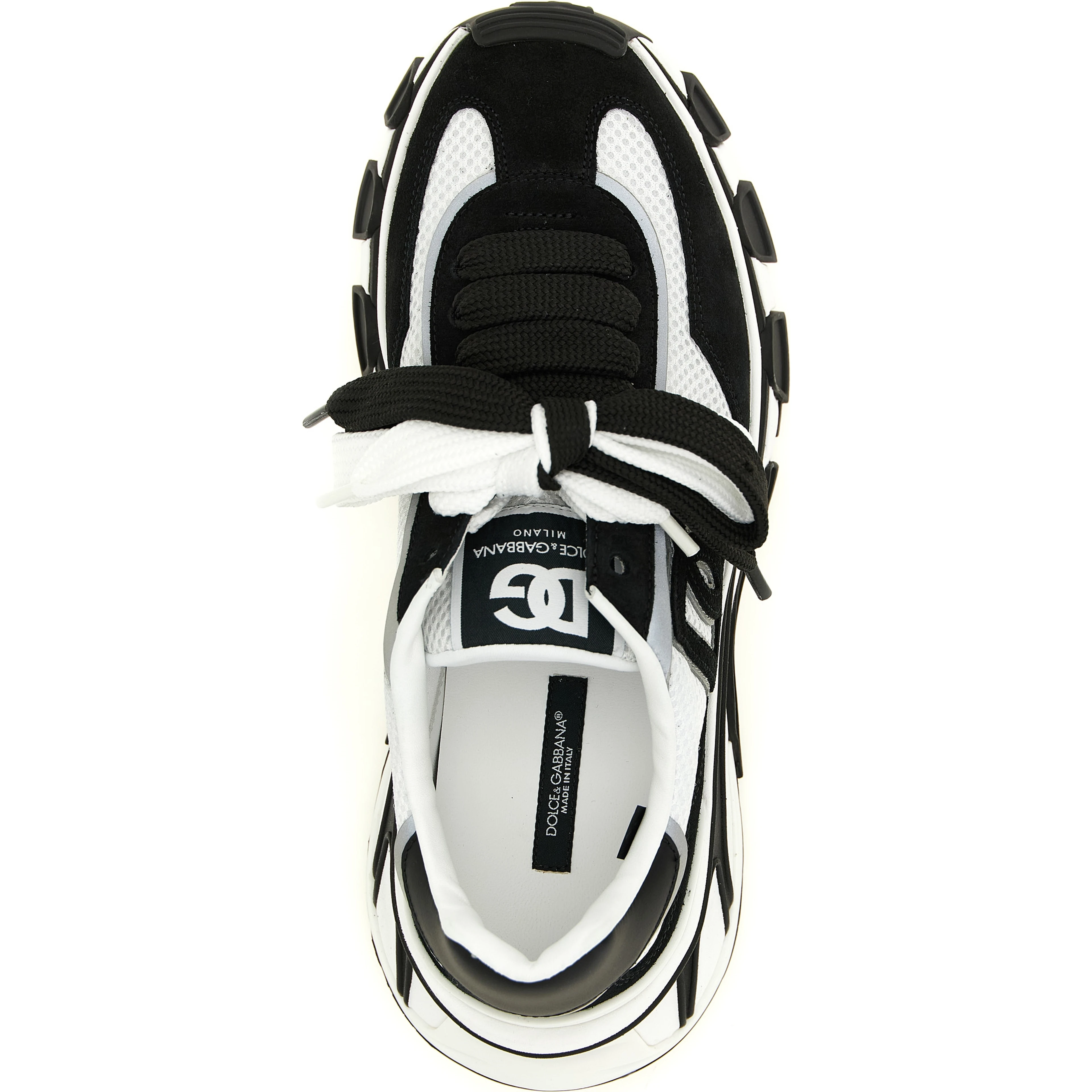 Bicolor Polyester Athletic Sneakers