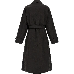 Black Polyester Coat