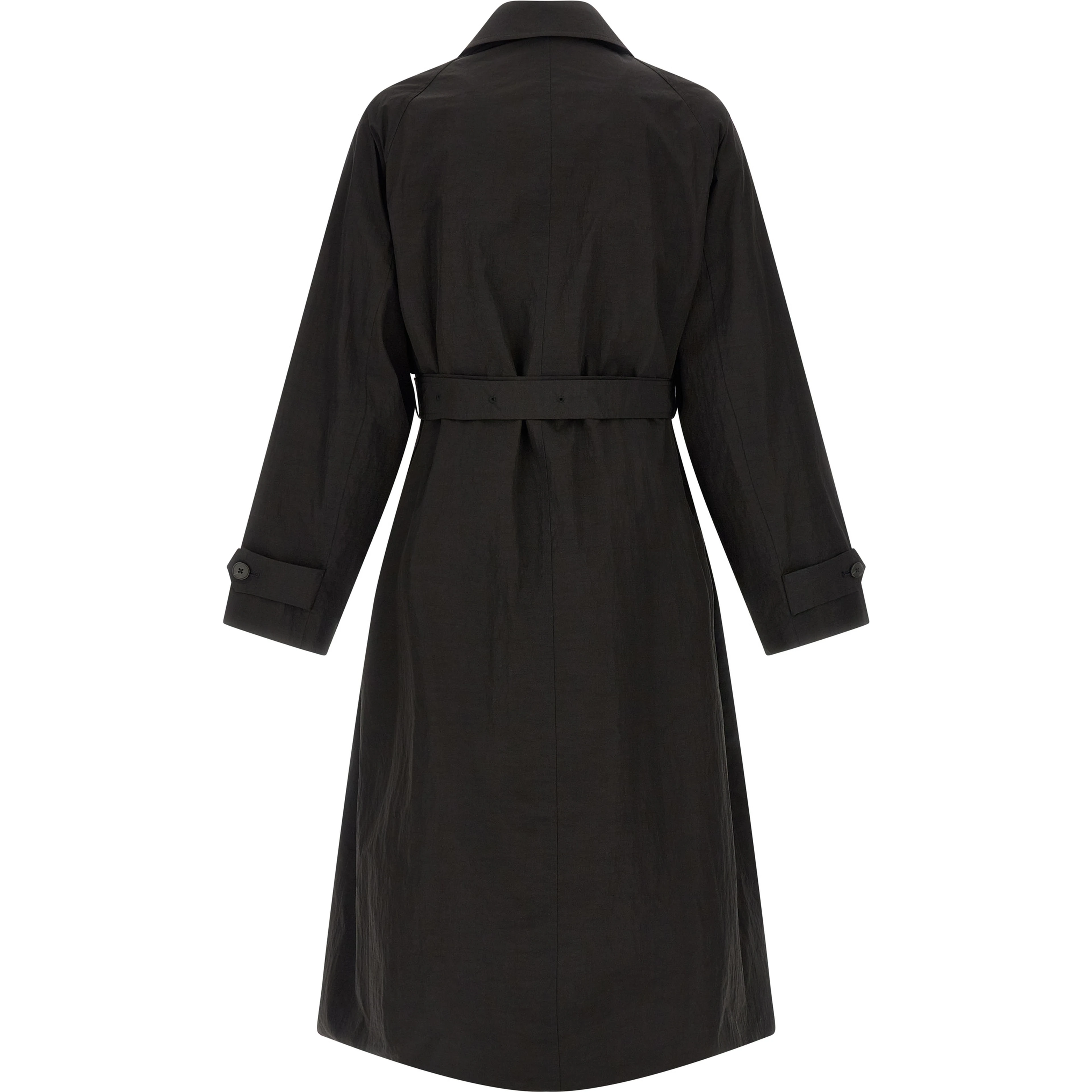Black Polyester Coat