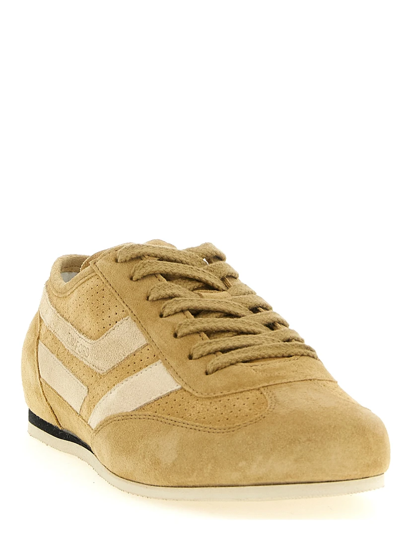 Beige Calfskin Sneakers