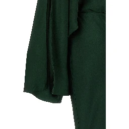 Bicolor Polyester Long Dress