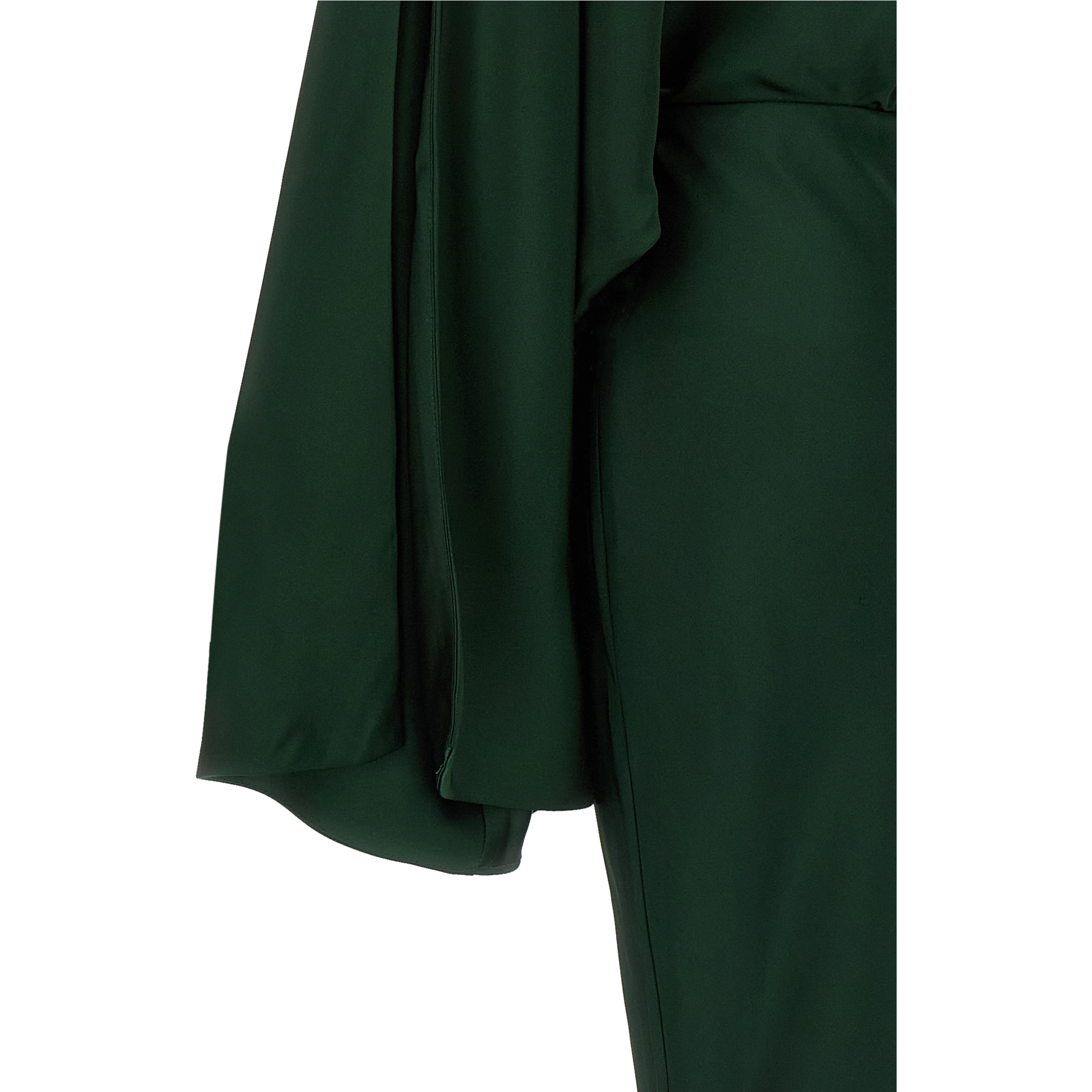 Bicolor Polyester Long Dress