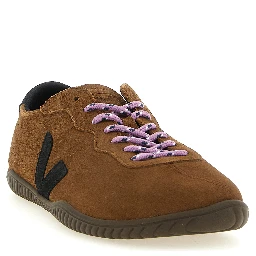 Brown Calfskin Low Top Sneakers