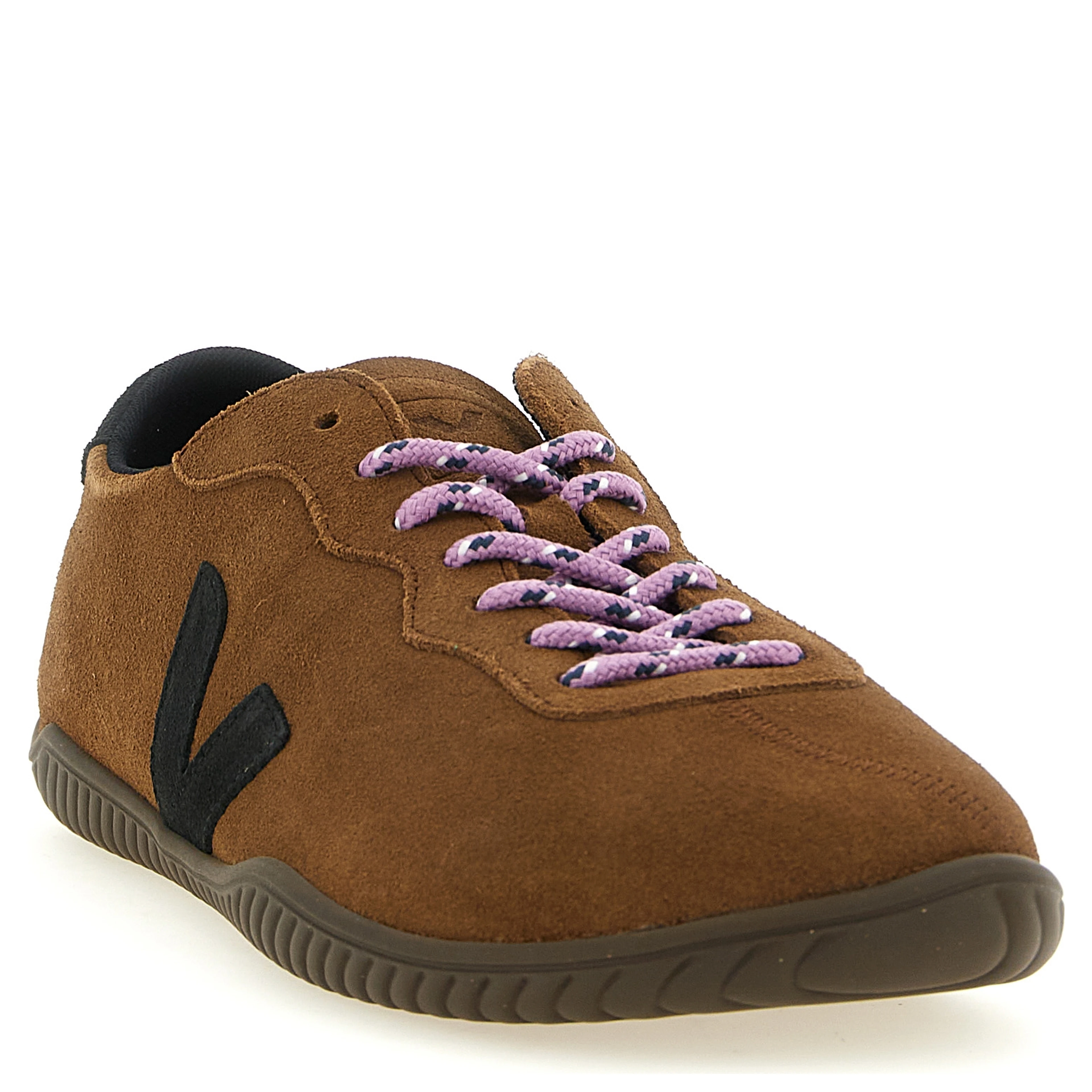 Brown Calfskin Low Top Sneakers
