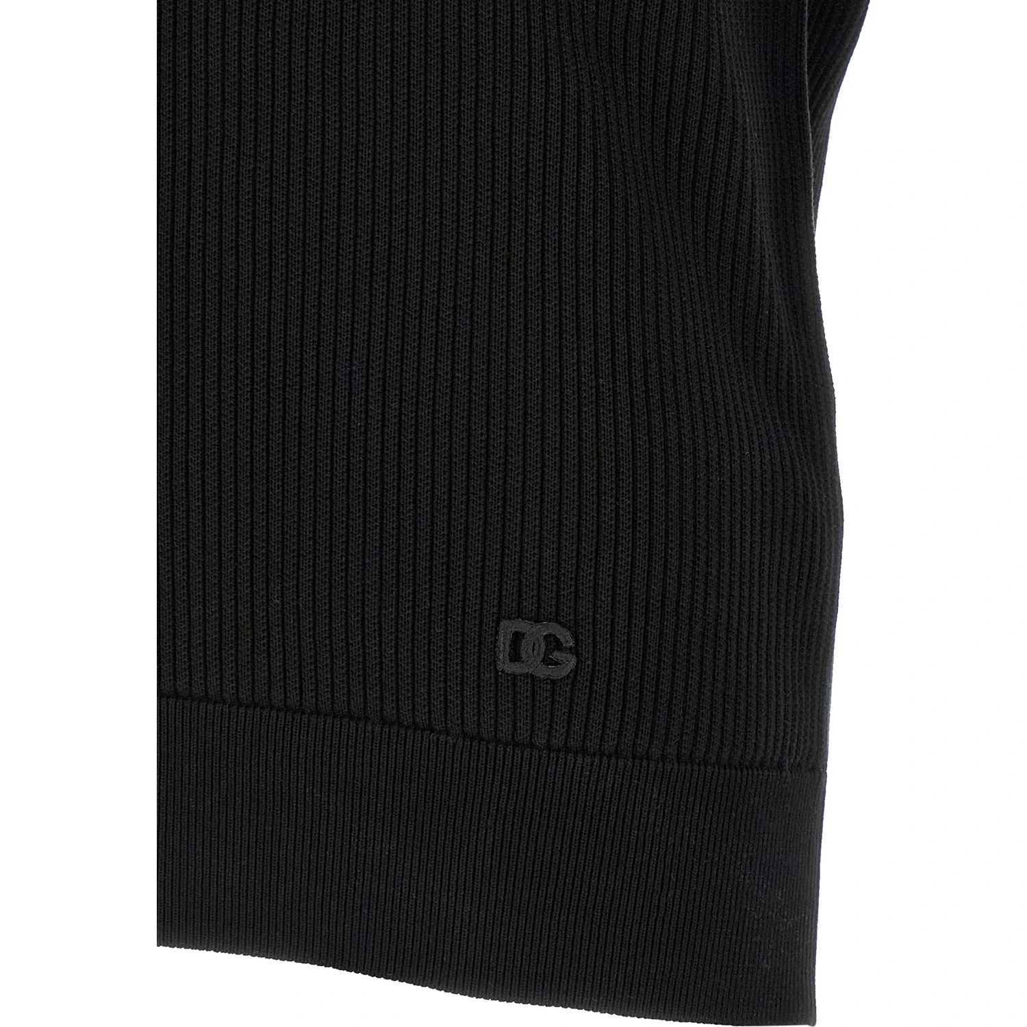 Black Cotton Polo Shirt