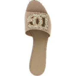 Gray Calfskin Mules