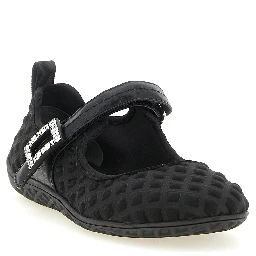 Black Polyamide Ballet Flats