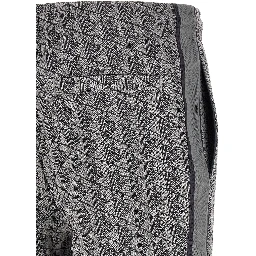 Gray Polyester Joggers (Workout Pants)