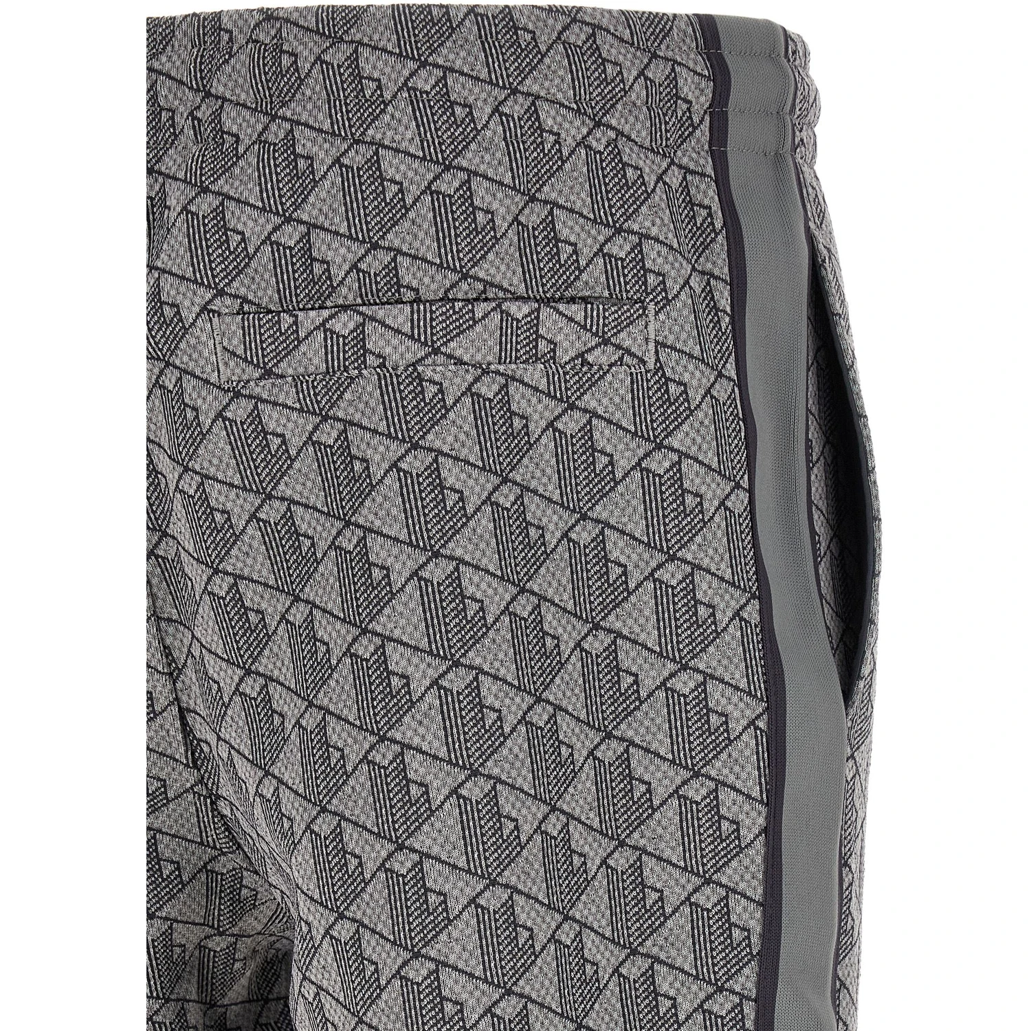 Gray Polyester Joggers (Workout Pants)