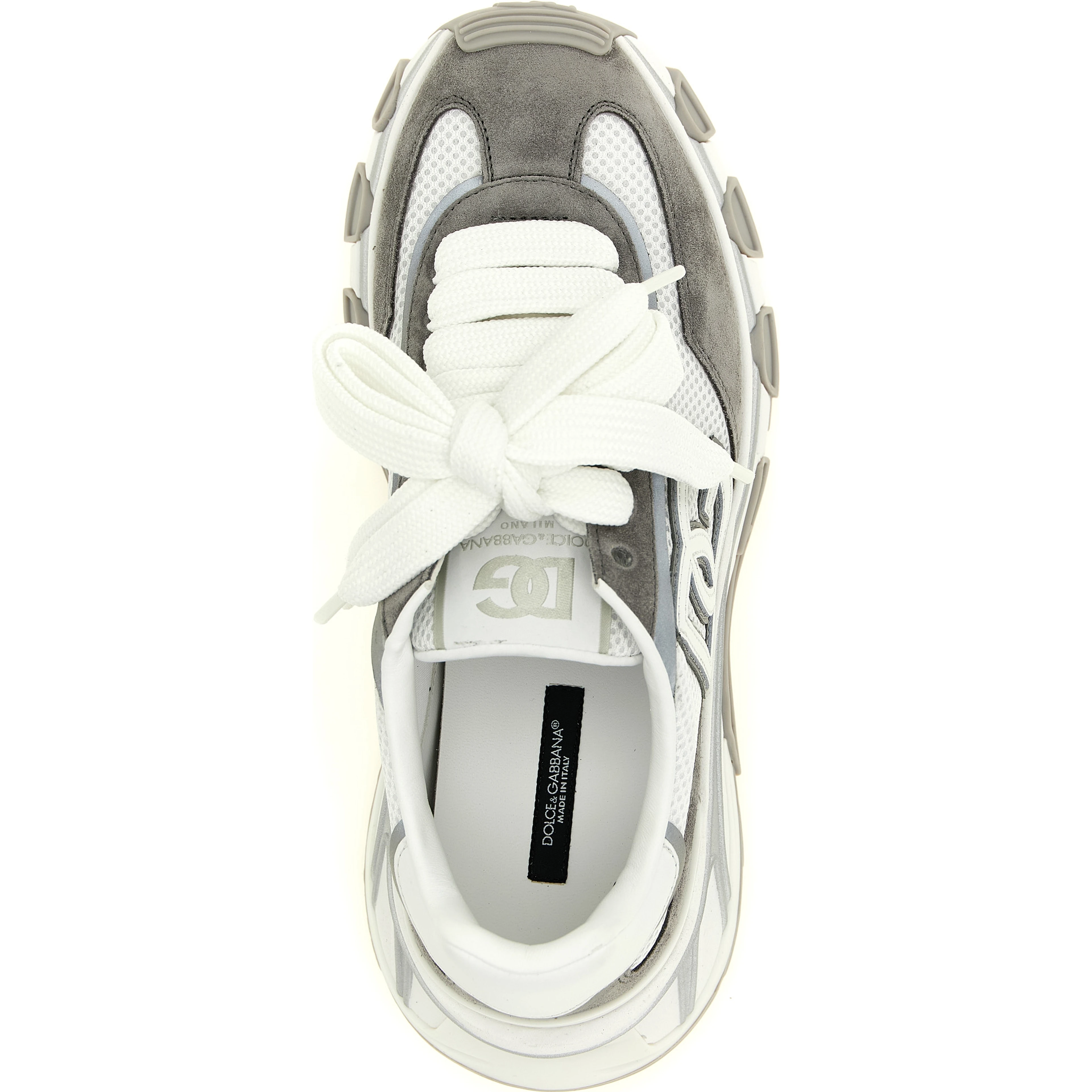 Gray Polyester Athletic Sneakers