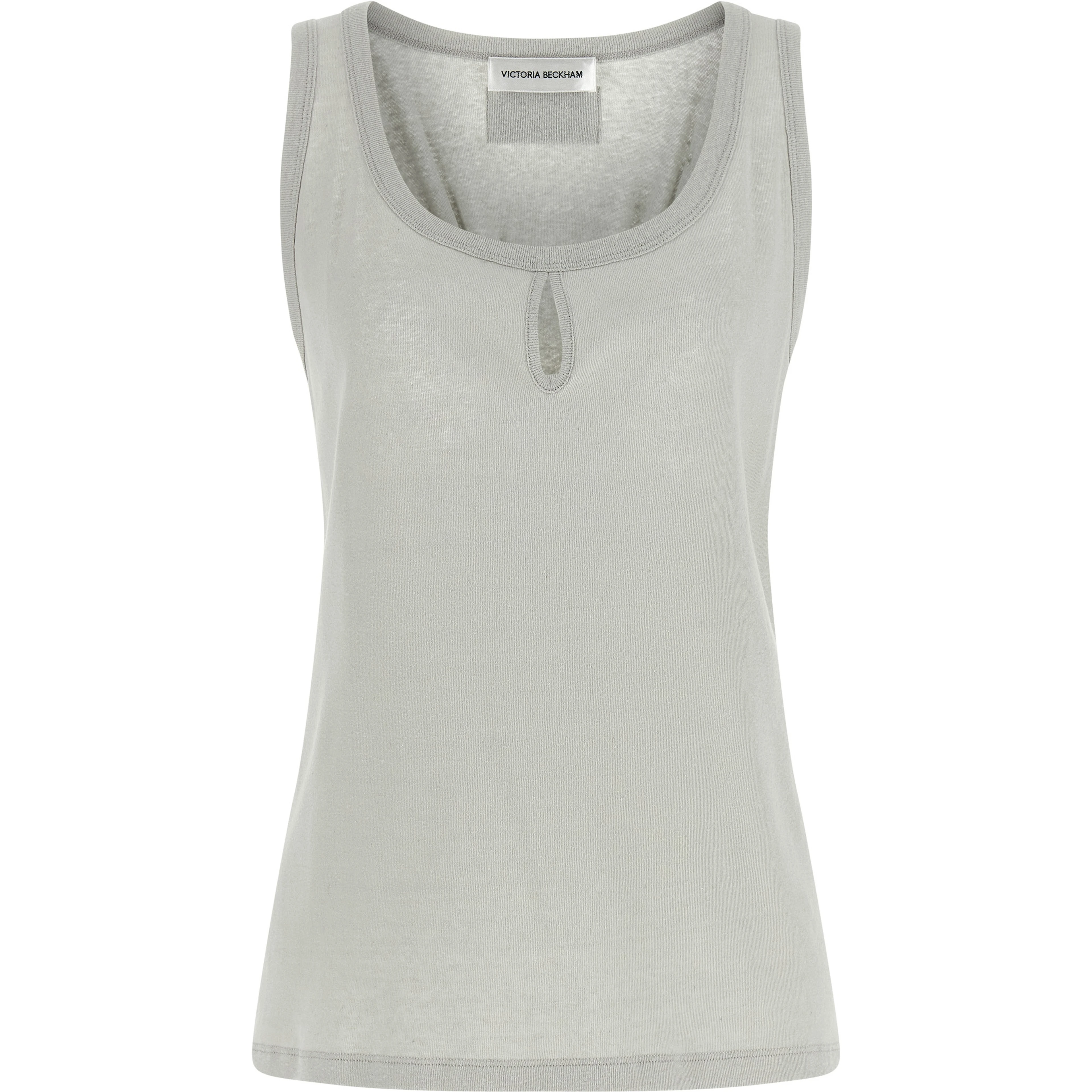 Gray Cotton Tank Tops