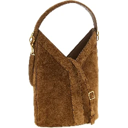 Brown Calfskin Shoulder Bag
