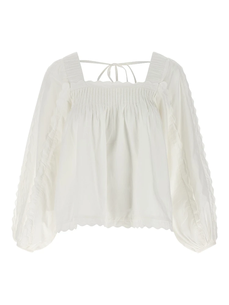 White Cotton Blouse