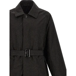 Black Polyester Coat