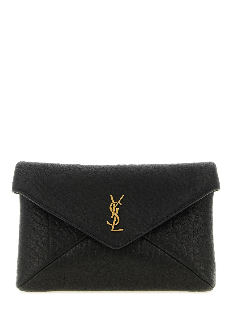 Black Lamb Leather Crossbody Bag