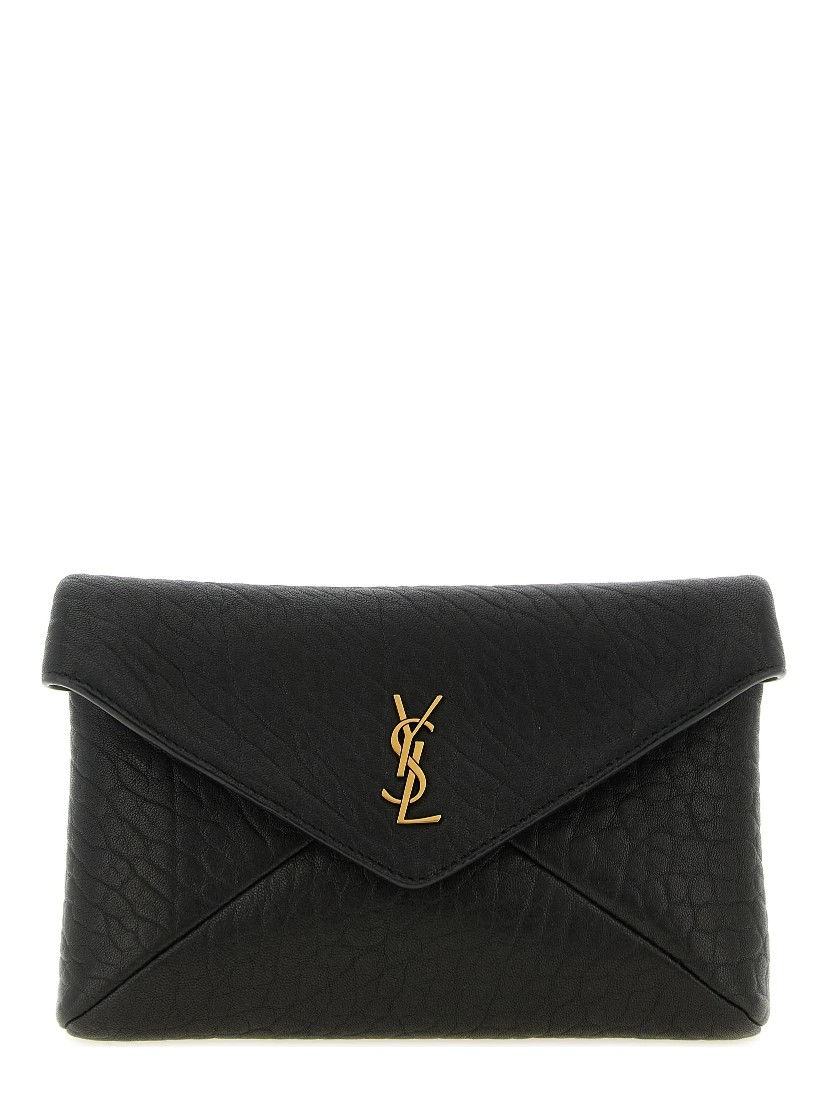 Black Lamb Leather Crossbody Bag