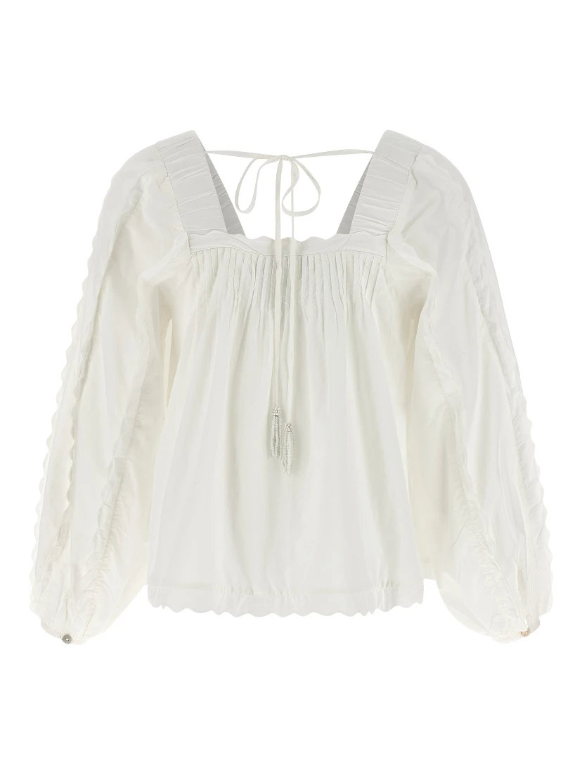 White Cotton Blouse