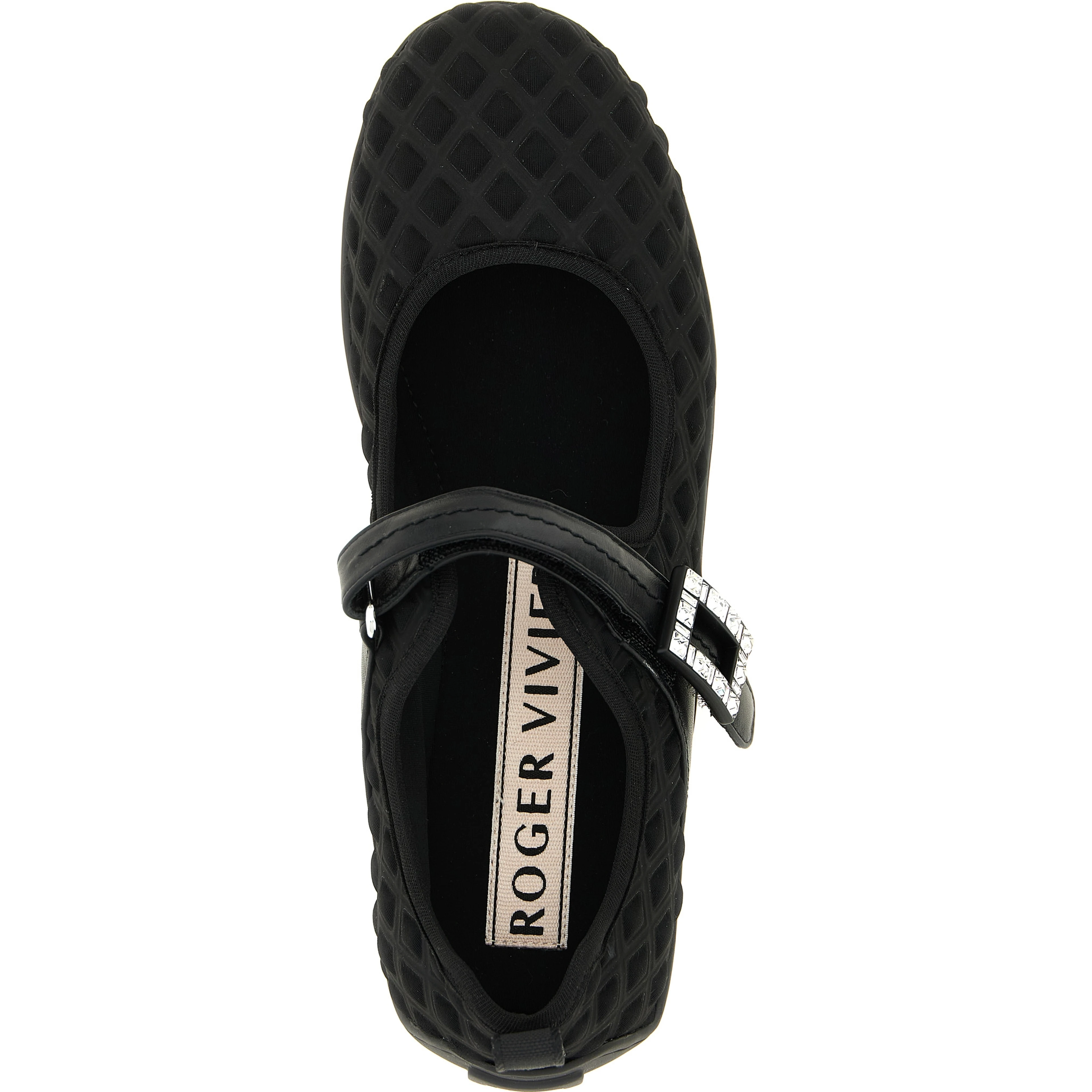 Black Polyamide Ballet Flats