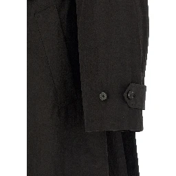 Black Polyester Coat