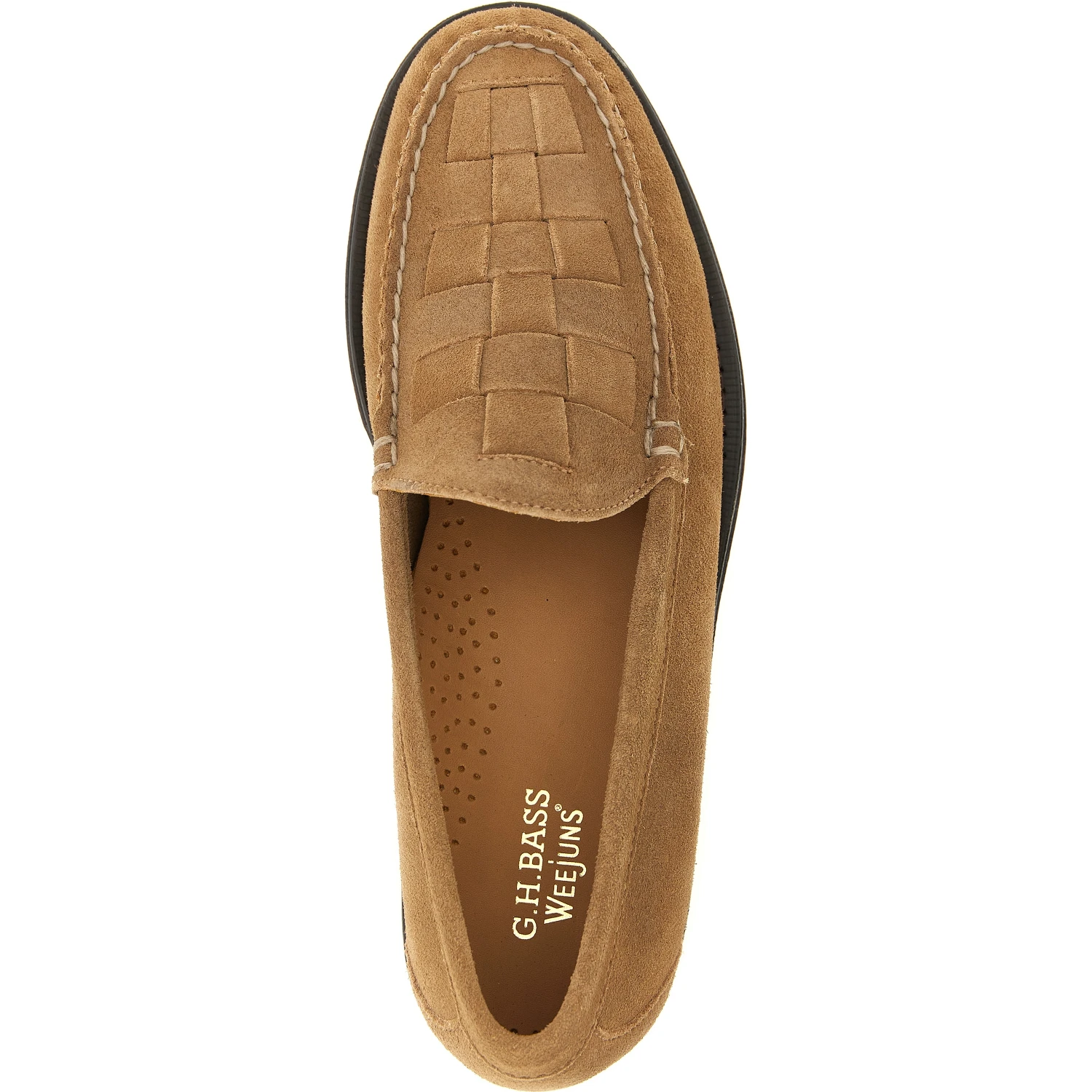 Beige Cowhide Slip-On Loafers