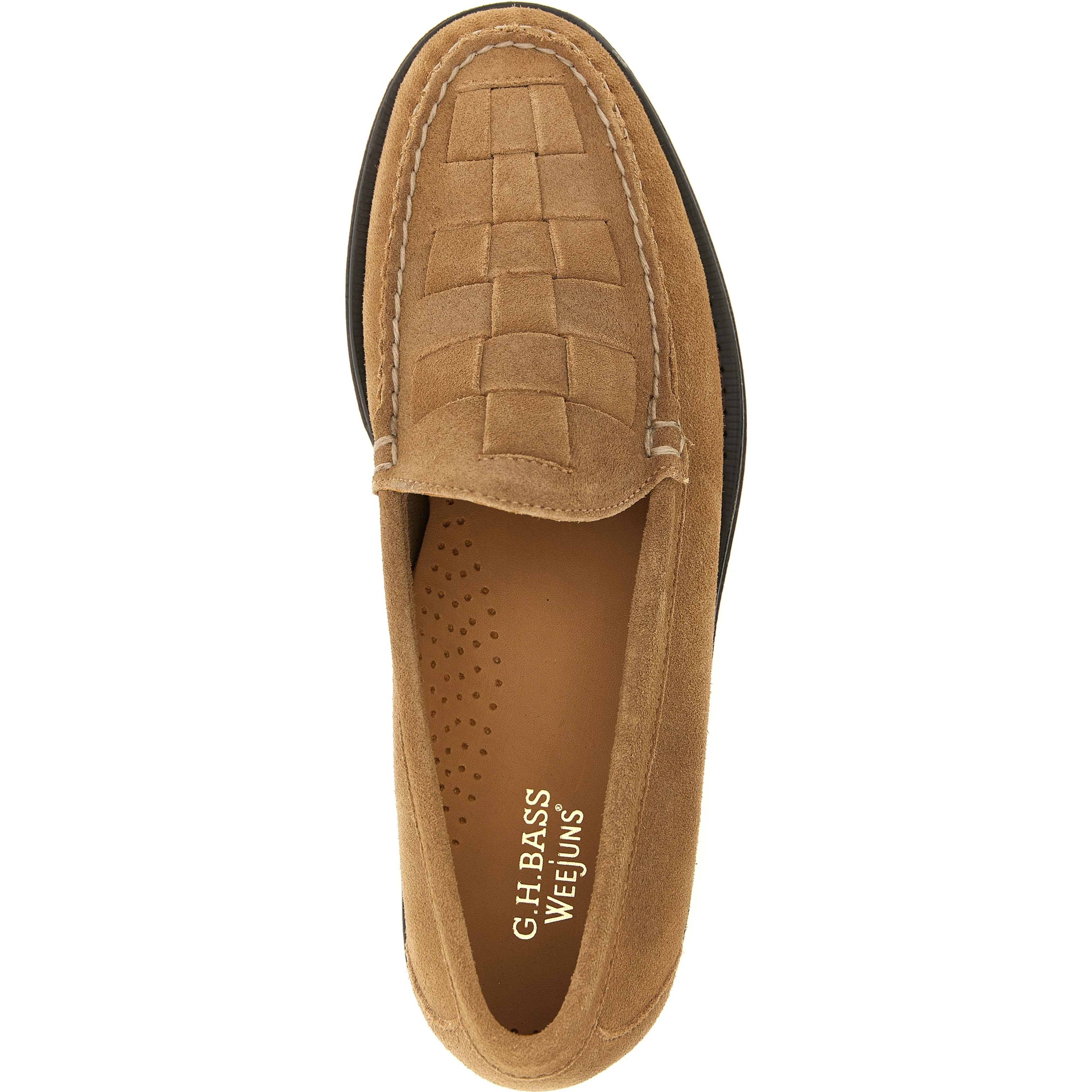 Beige Cowhide Slip-On Loafers