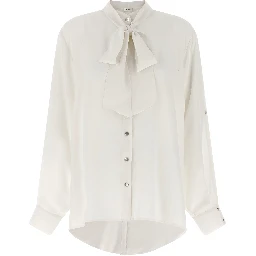 White Silk Blouse