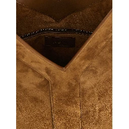 Brown Calfskin Shoulder Bag
