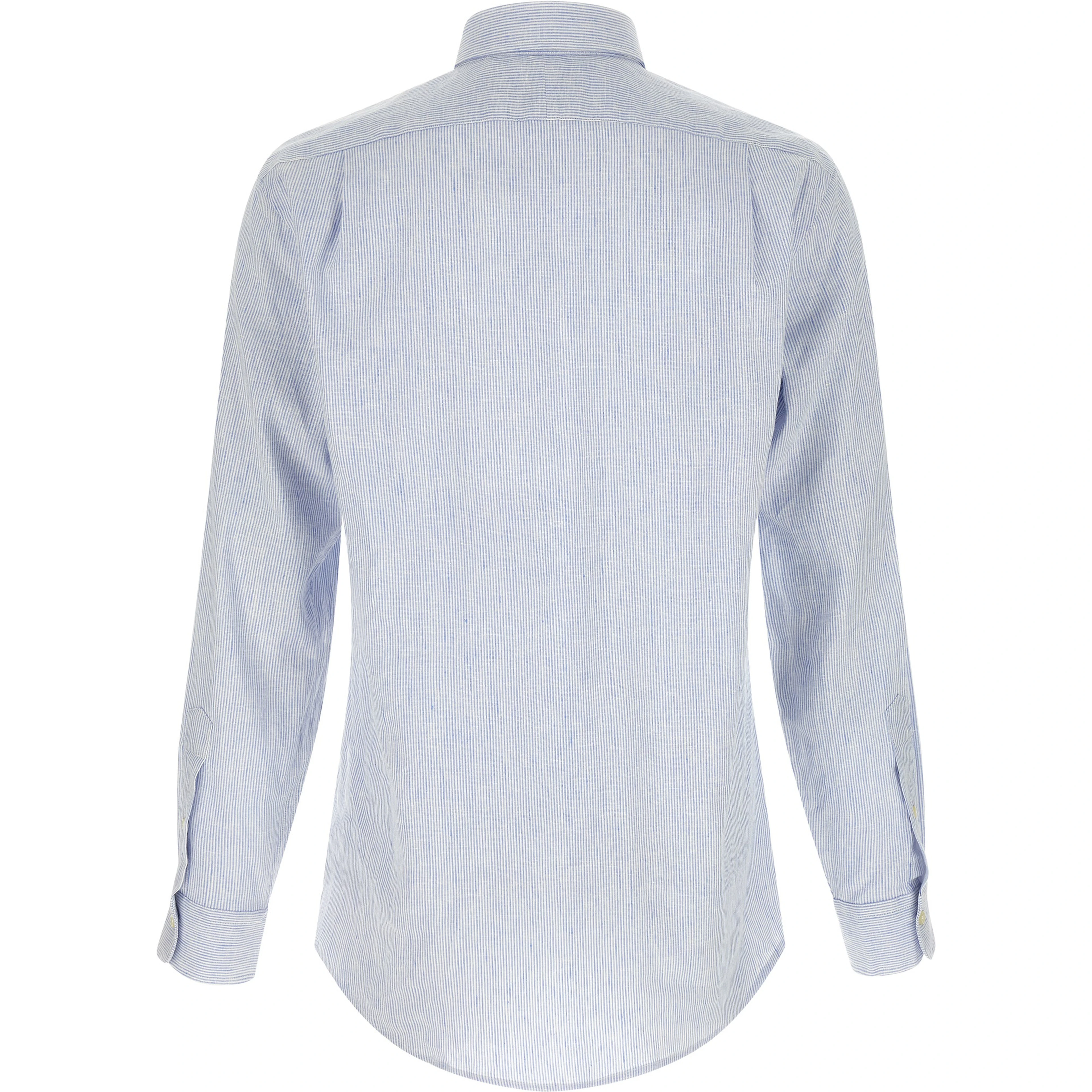 Blue Linen Blouse