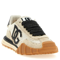 Black Calfskin Athletic Sneakers